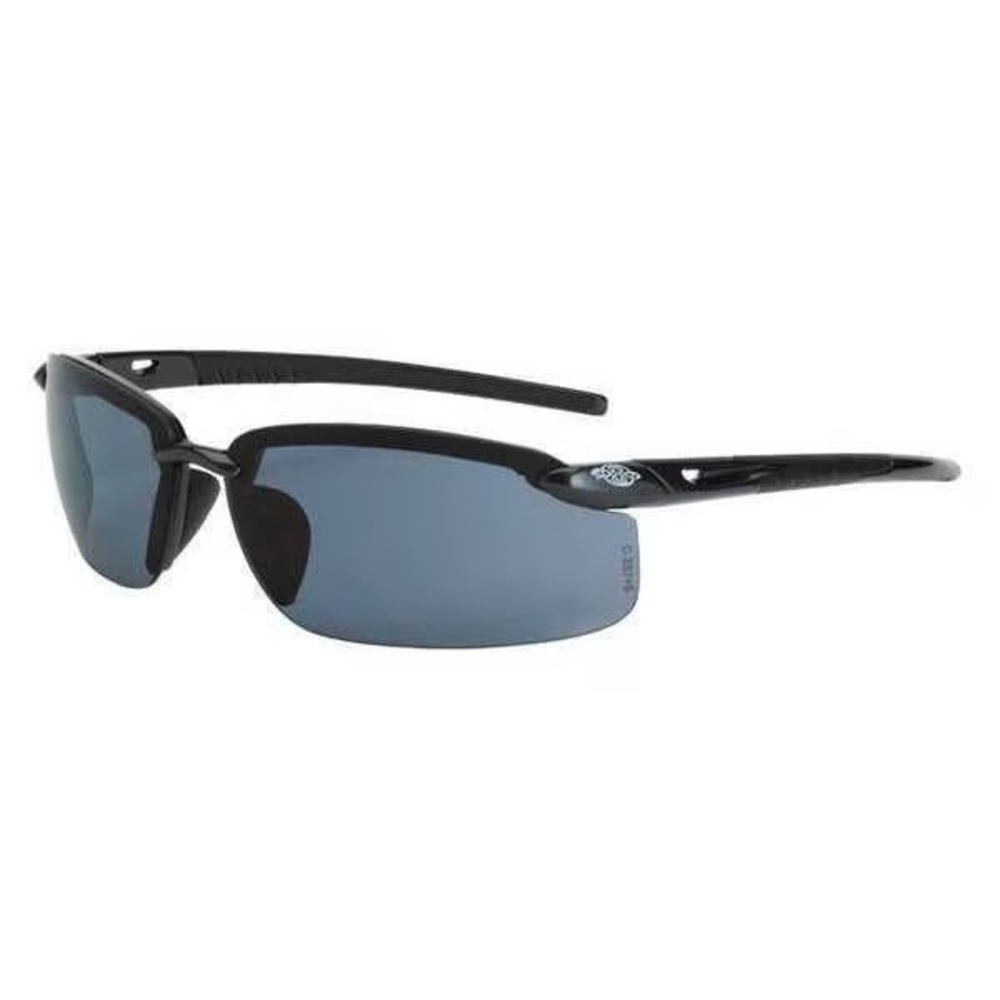Crossfire ES5 Safety Sunglasses Pearl Black Smoke‎ Lens ANSI Z87.1